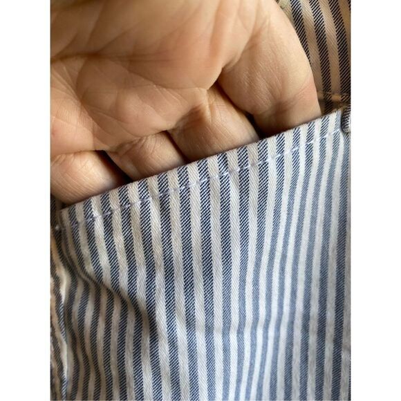 Old navy women’s blue and white pinstripe trousers/pants size 2 - Picture 4 of 5